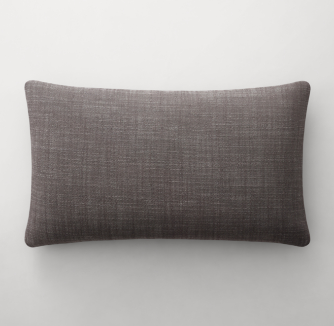 Italian Pietro Solid KnifeEdge Pillow Cover Lumbar