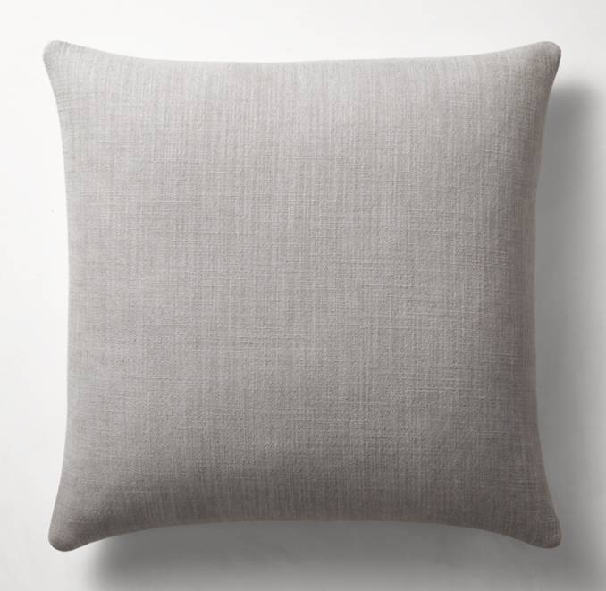 Italian Pietro Solid KnifeEdge Pillow Cover Square