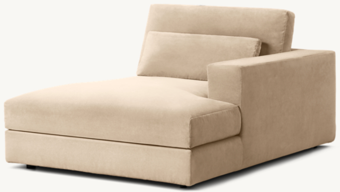 Three Quarter view of Lugano Right-Arm Chaise 