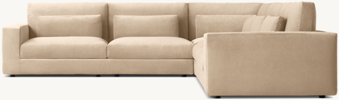 Lugano Right-Arm L-Sectional with Modular Corner