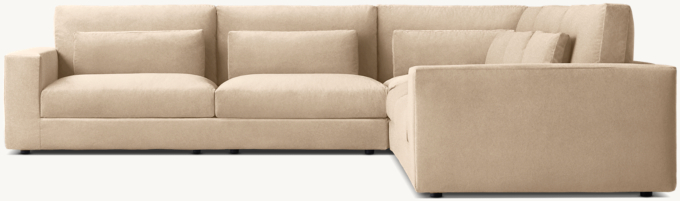 Lugano Right-Arm L-Sectional with Modular Corners