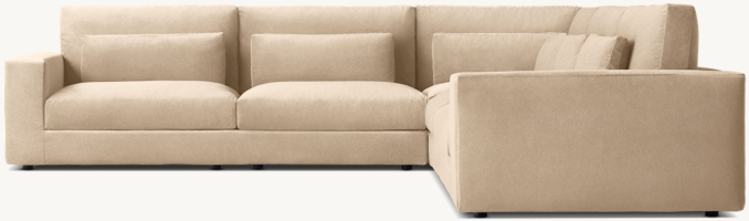Lugano L-Sectional with Modular Corner