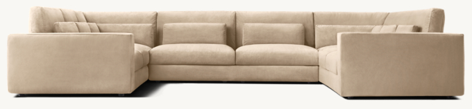 Lugano U-Sofa Sectional with Modular Corners