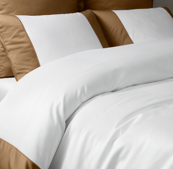 Italian 1000-Thread-Count Sateen Grand Border Duvet Cover
