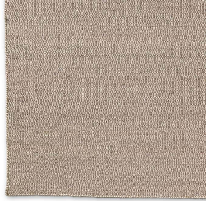 Diamond Tile Flatweave Rug Swatch - Latte