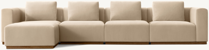 Vittorio Modular Left-Arm Sofa-Chaise Sectional