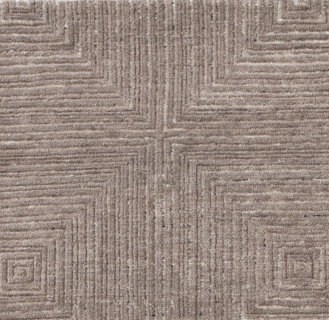 Overhead view of Ishara Wool Rug Swatch 
