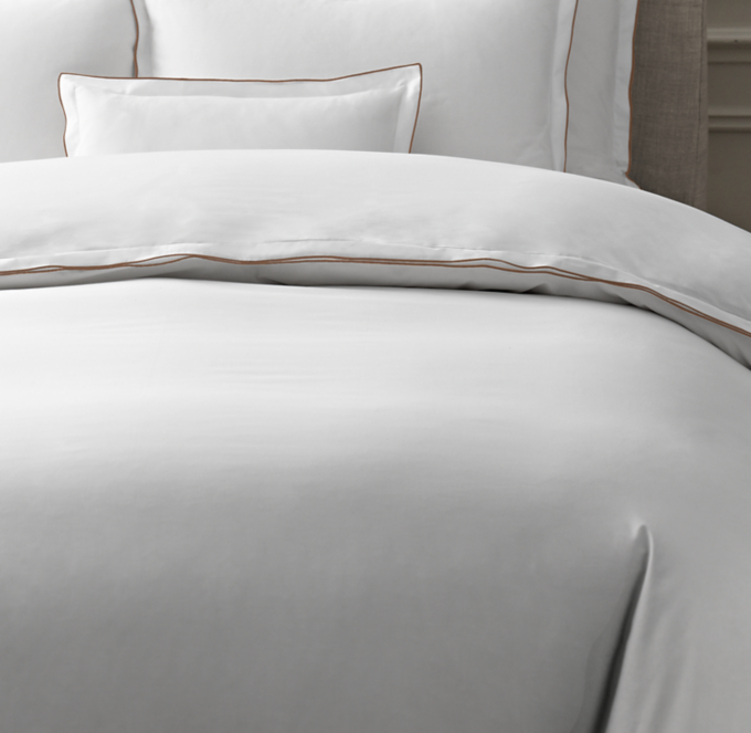 Italian Tipped Satin Stitch Duvet Cover