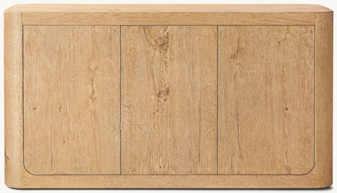 Front view of Oslo Triple-Door Sideboard 