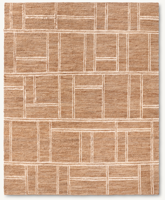 Overhead view of Siya Jute Rug 