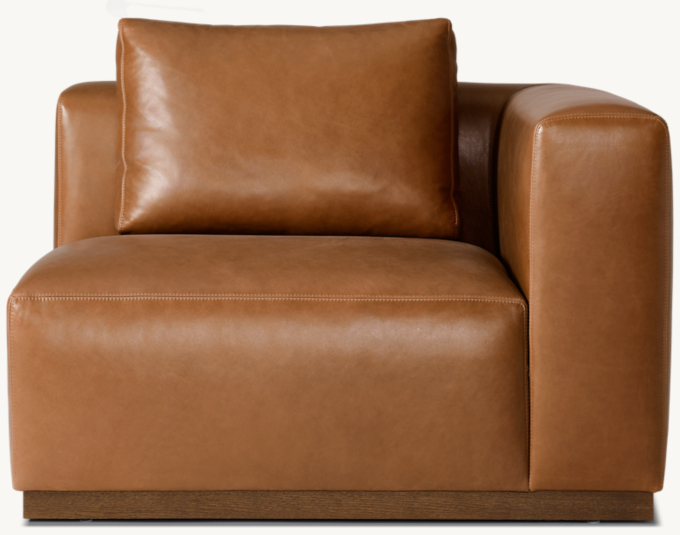 Vittorio Modular Leather Right-Arm Chair