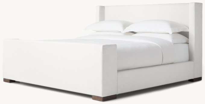 Modena Fabric Shelter Platform Bed with Footboard