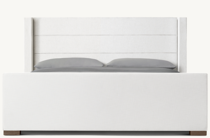 Modena upholstered low store profile platform bed