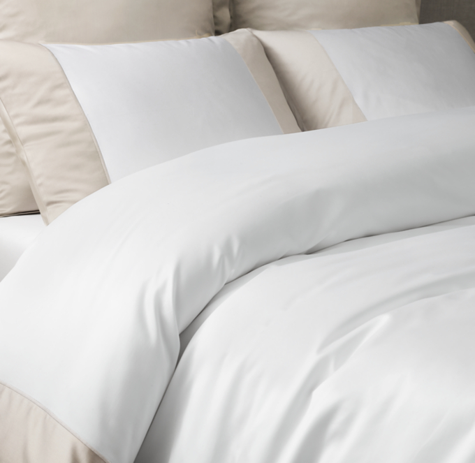 Italian 1000-Thread-Count Sateen Grand Border Duvet Cover