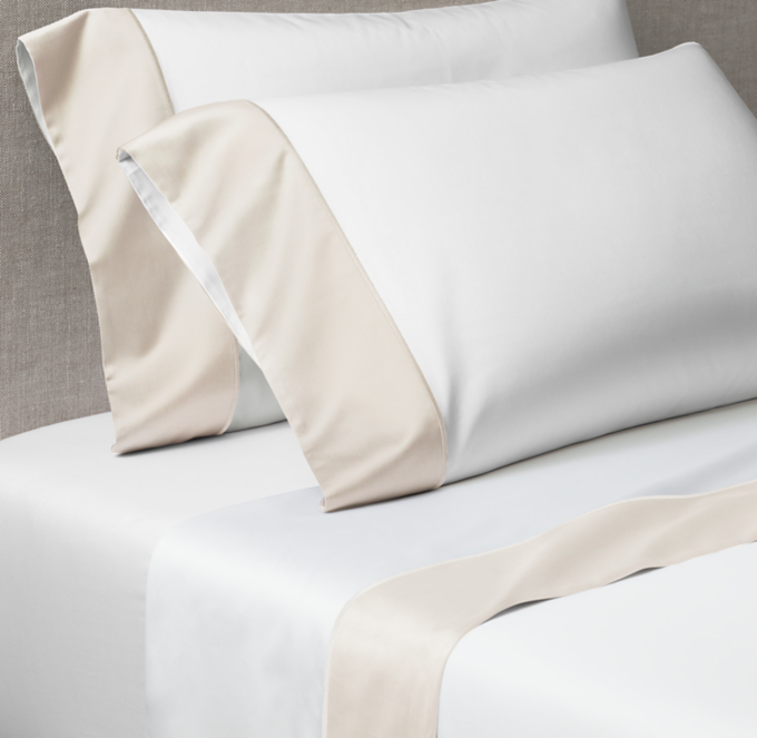 Italian 1000-Thread-Count Sateen Grand Border Sheet Set