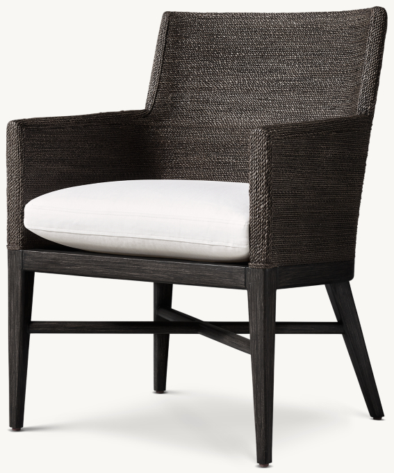 Marisol Seagrass Track Dining Armchair