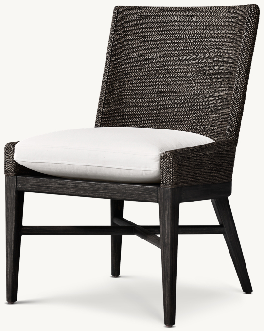 Marisol Seagrass Track Arm Dining Side Chair