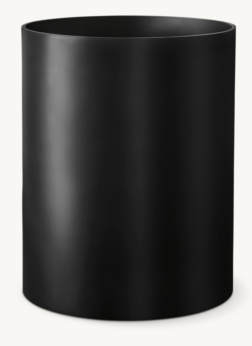 Solid Metal Wastebasket