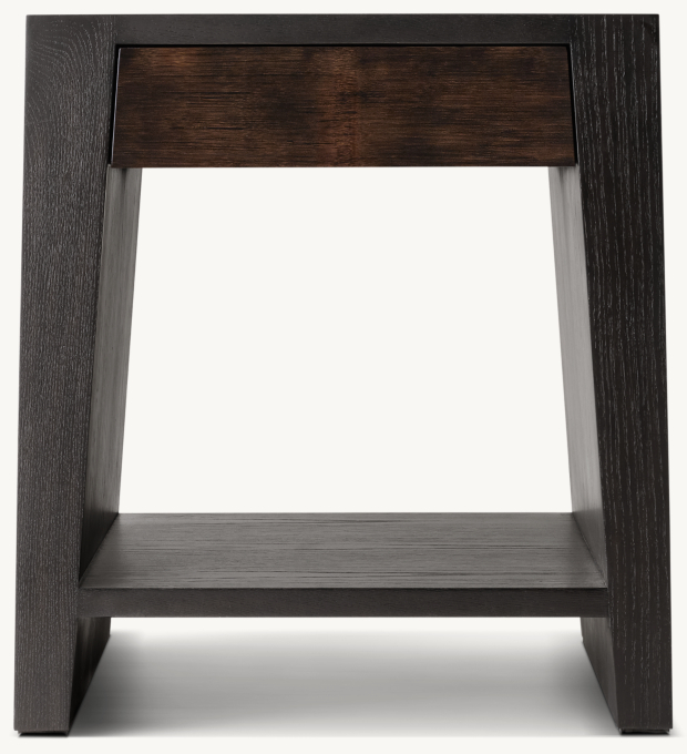 Wyeth Split Bamboo Square Bedside Table