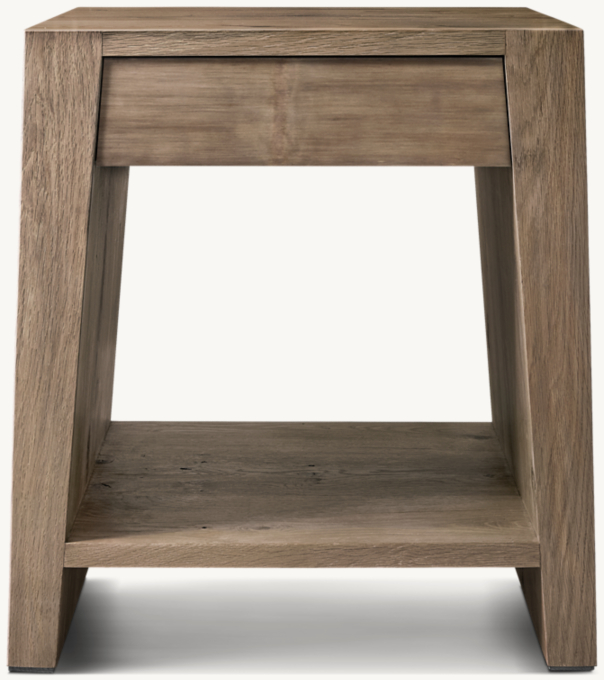 Wyeth Split Bamboo Square Bedside Table