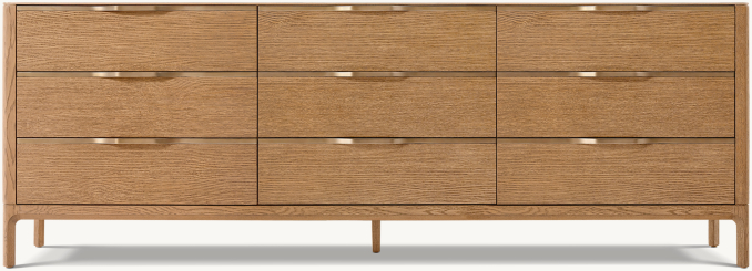 Shown in Natural Oak/Light Brass.