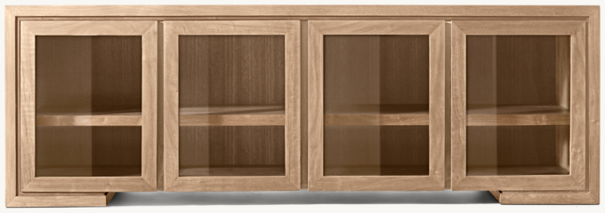 Enzo Glass 4-Door Media Console