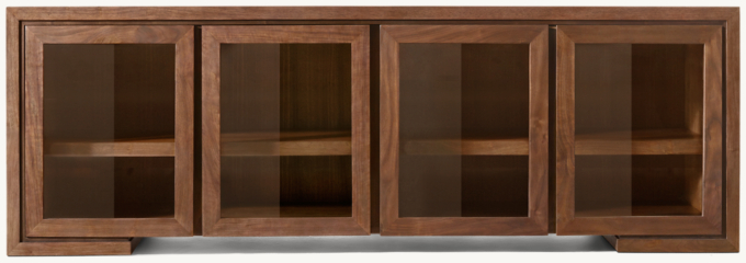 Enzo Glass 4-Door Media Console