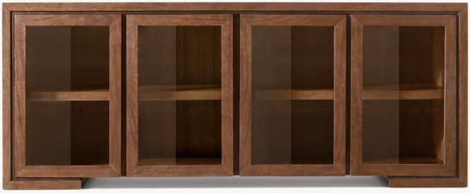 Enzo Glass 4-Door Sideboard