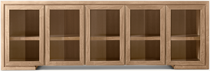 Enzo Glass 5-Door Sideboard