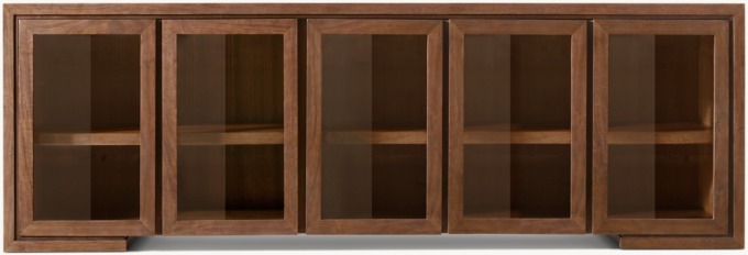 Enzo Glass 5-Door Sideboard