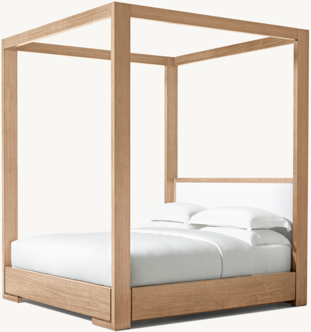 Enzo Fabric Panel Canopy Bed