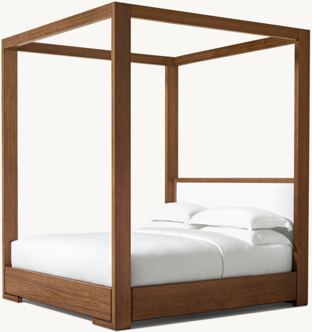 Enzo Fabric Panel Canopy Bed