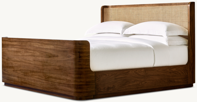 Santiago Cane Shelter Bed with Footboard
