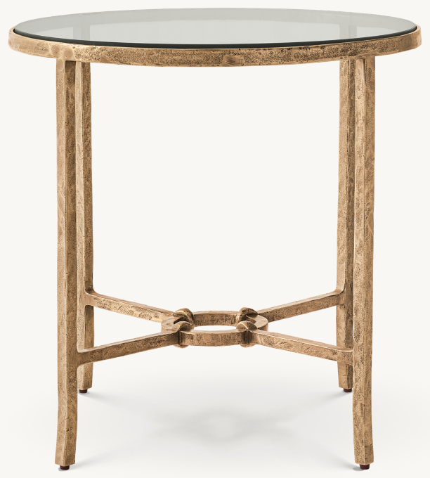 Josephine Glass Round Side Table