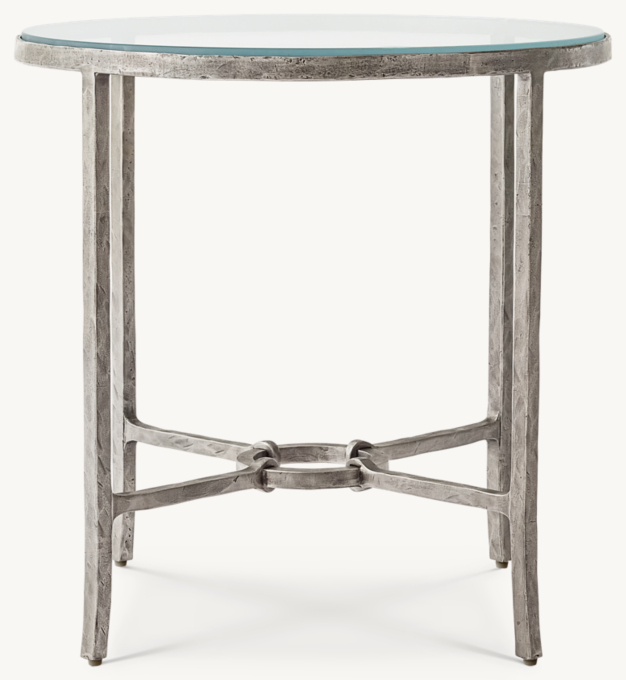 Josephine Glass Round Side Table