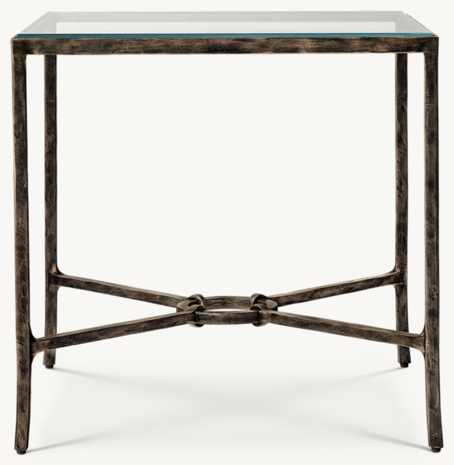 Josephine Glass Square Side Table