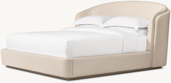 Three Quarter view of Celine Fabric Shelter Bed 
