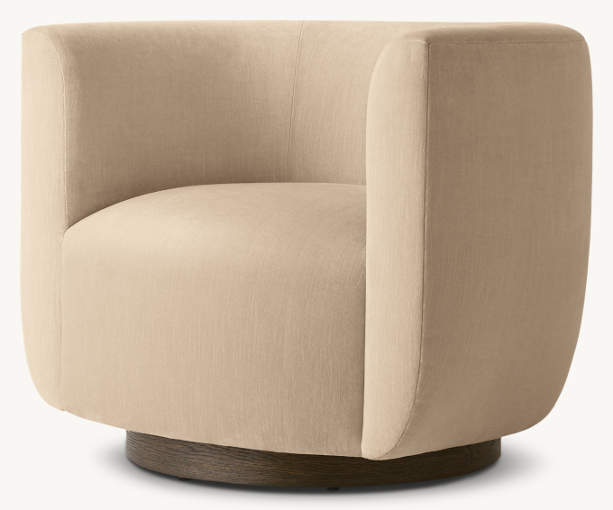 Austen Swivel Chair - Oak Base