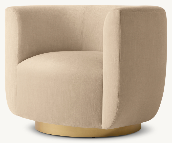 Austen Swivel Chair - Metal Base