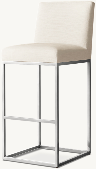 Emery Armless Fabric Bar & Counter Stool