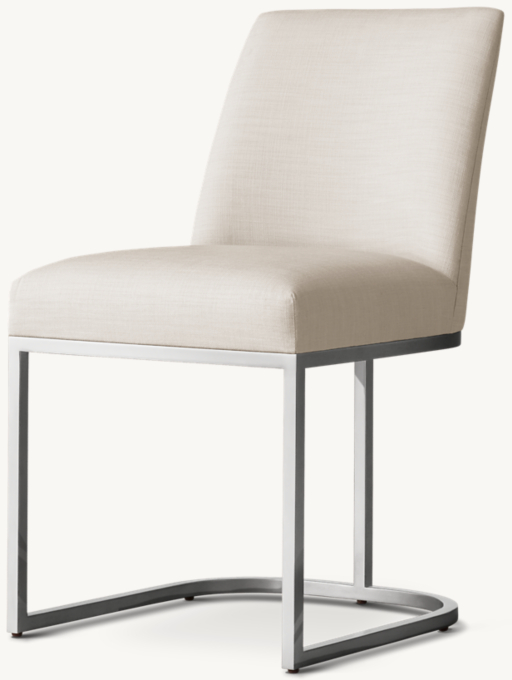 Emery Curved-Back Fabric Dining Side Chair