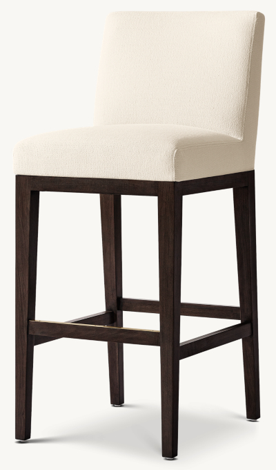 Morgan Armless Fabric Bar & Counter Stool