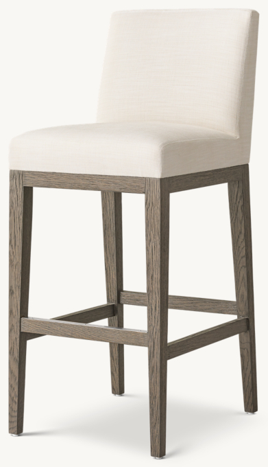 Morgan Armless Fabric Bar & Counter Stool
