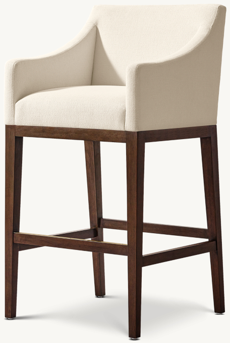 Shown in Natural Performance Linen Weave with Brown Walnut finish.