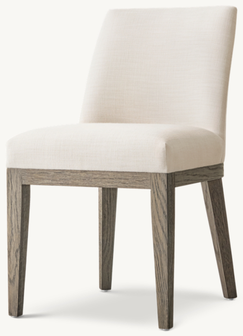 Morgan Curved-Back Fabric Dining Side Chair