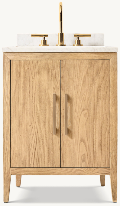 French Contemporary Powder Vanity