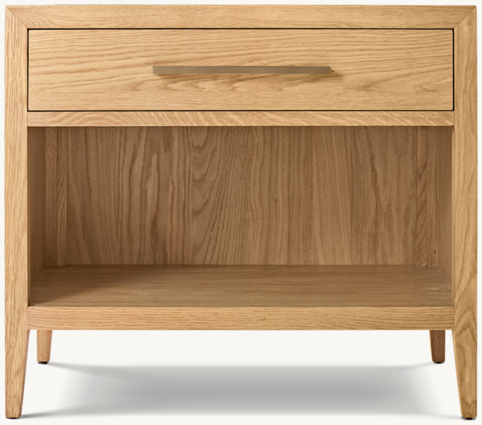 French Contemporary Open Nightstand