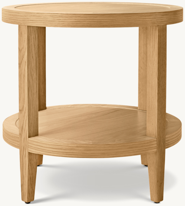 French Contemporary Round Side Table