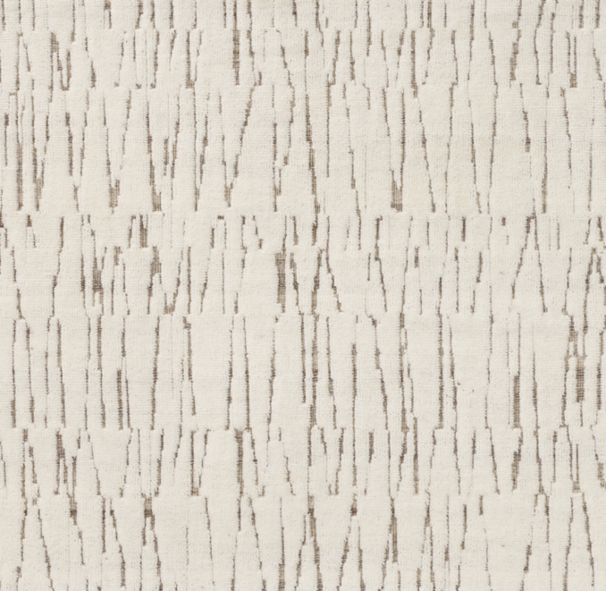 Overhead view of Basima Wool Rug Swatch 
