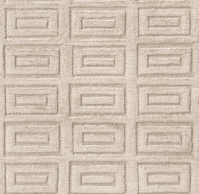 Detail view of Rajouri Silk & Wool Rug - Made-To-Order 